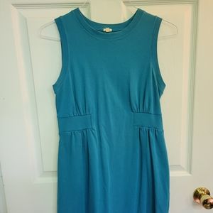 J. Crew Teal Cotton Dress, Office Casual, Medium